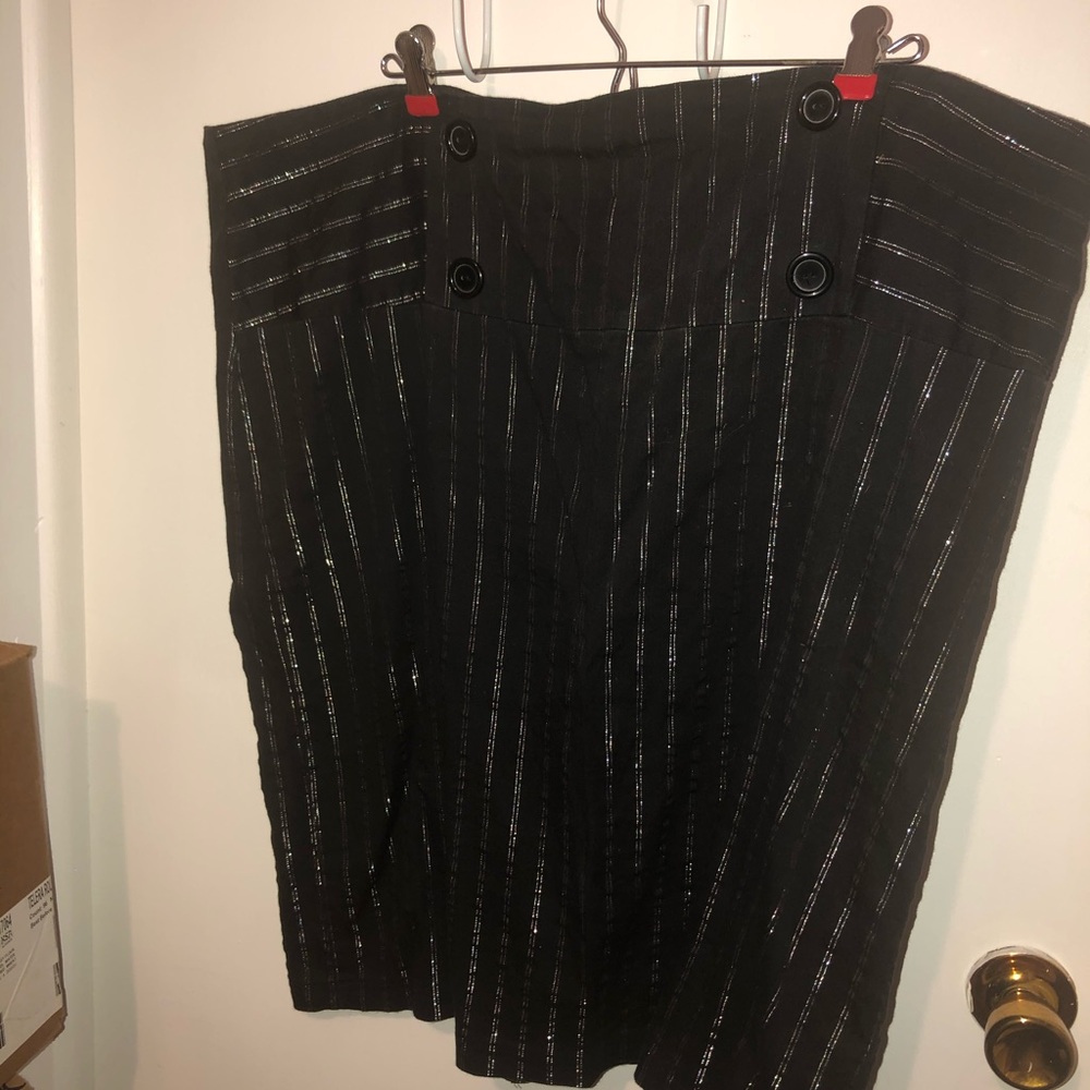 K-mode womans 3X skirt black/silver